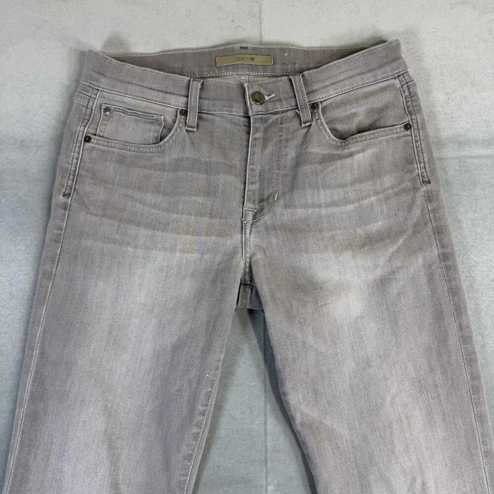 Joes Jeans The Brixton Mens 30 Gray Light Wash Straight Narrow Stretch Denim